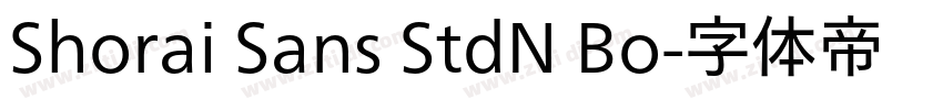 Shorai Sans StdN Bo字体转换